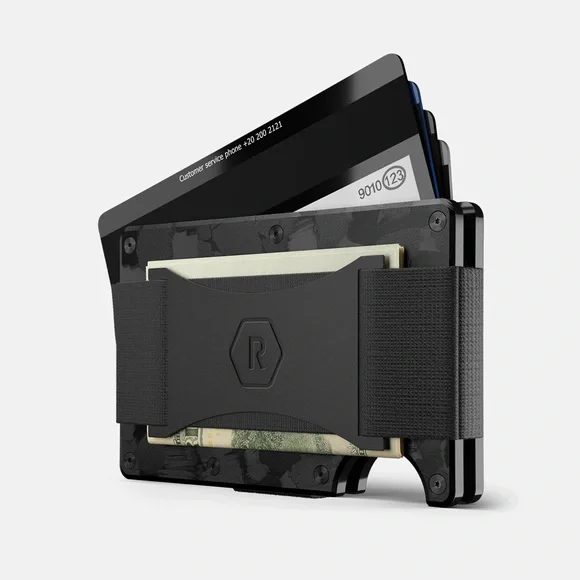 Ridge RFID Wallet, Forged Carbon w/Cash Strap, NIB, NWT - Picture 4 of 6